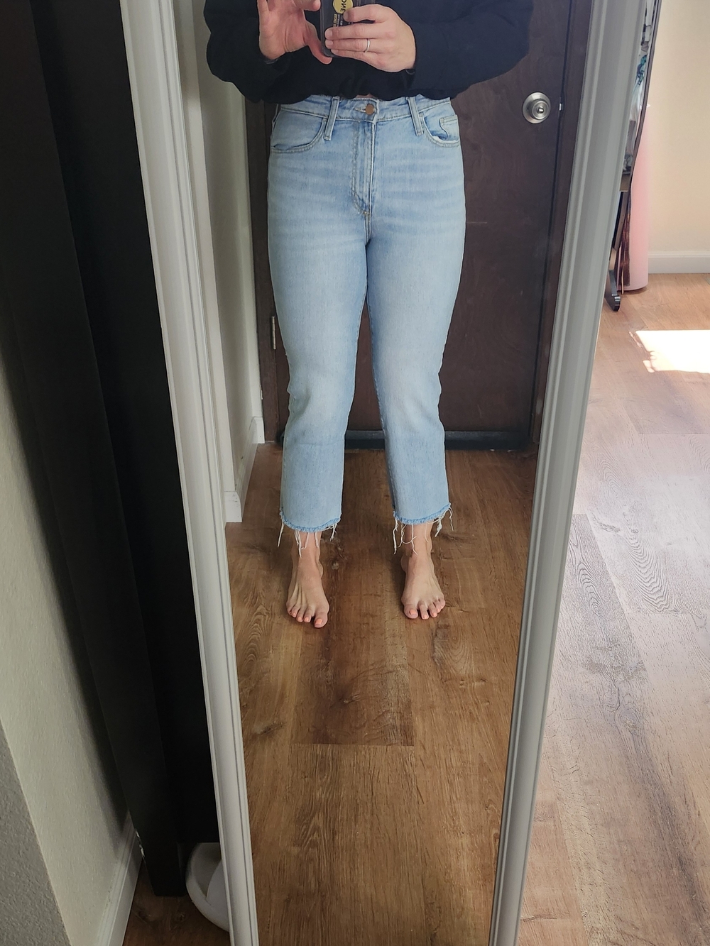 Universal Thread Light Blue High-Rise Cropped Jeans